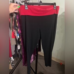 Victoria's Secret Red and Black Leggings